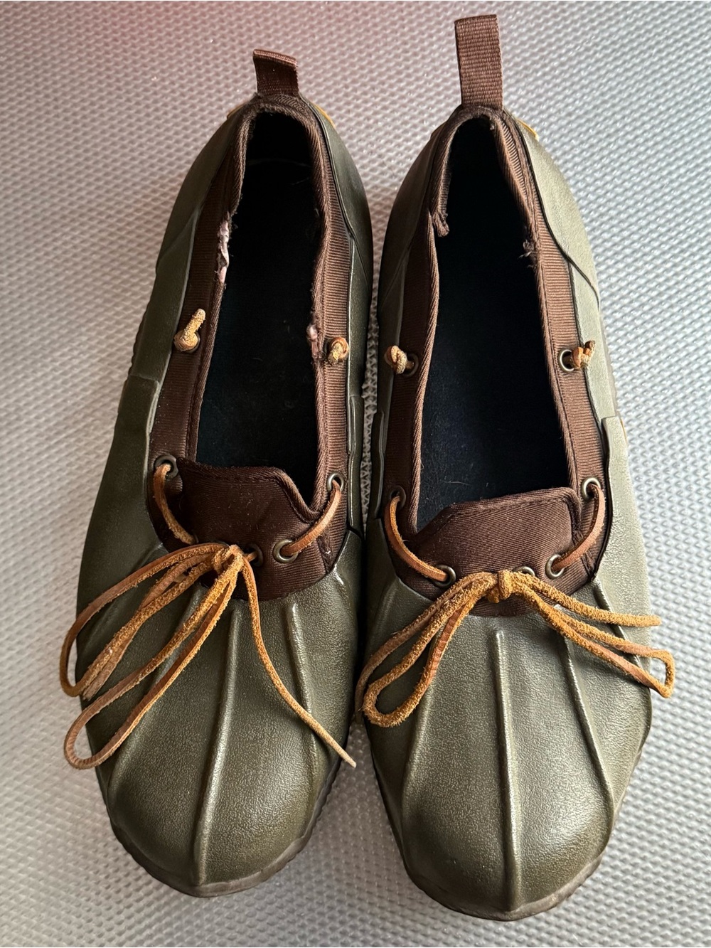Polo Sport Ralph Lauren green duck boat shoes